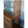 Image 3 : Plywood China Cabinet from 1969 - 79x48x20" - No Contents Included