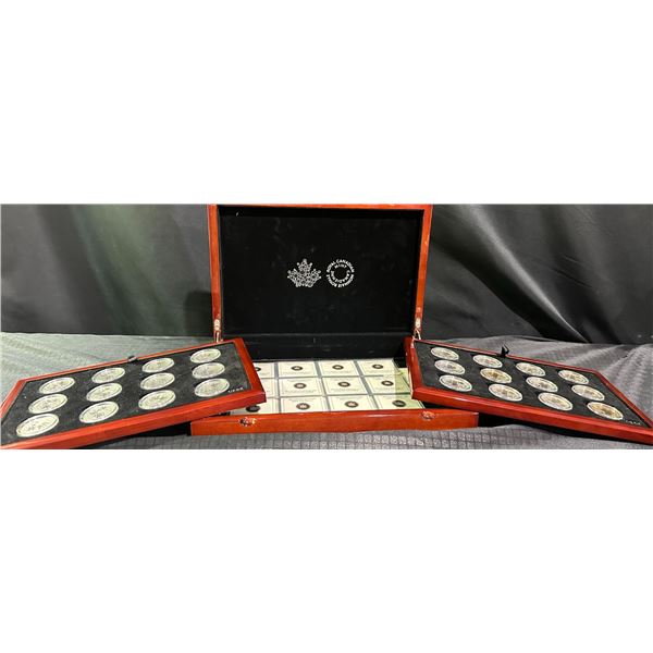 24 Canadian $10 Silver Maple Leaf Coins, .9999 Silver, 15.87g Each