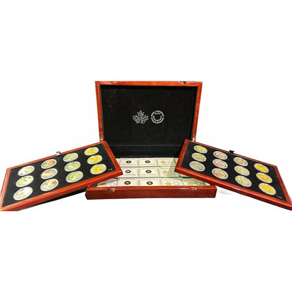 24 Canadian Royal Mint 'Seasons' .9999 Silver Coins, 1oz Each