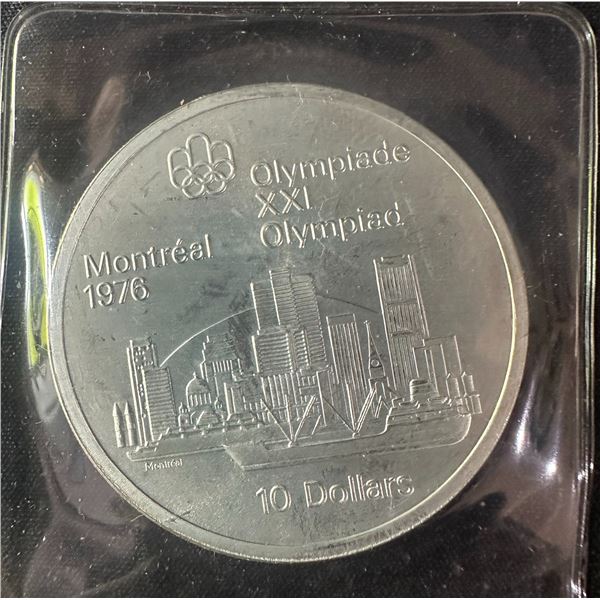 1976 Montreal Olympics $10 .925 Silver Coin, 48.60g