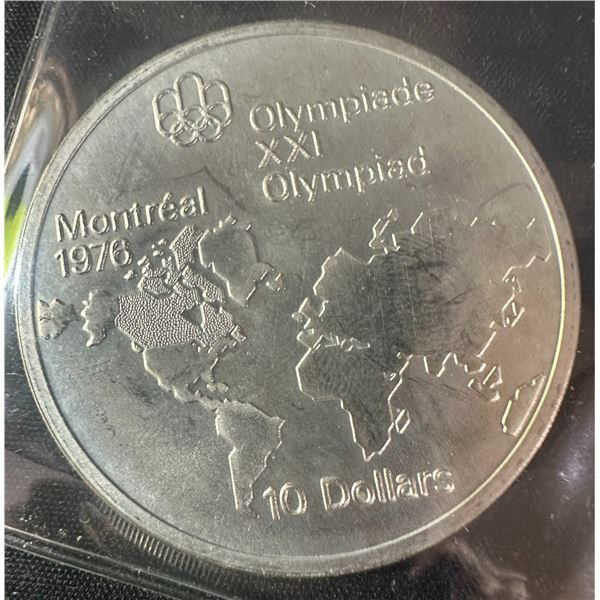 1976 Montreal Olympics $10 Silver Coin, .925, 48.60g