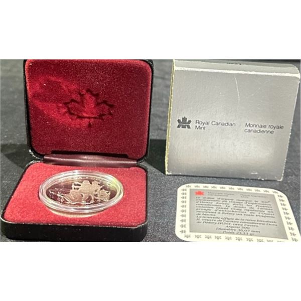 1990 Royal Canadian Mint Henry Kelsey Proof Silver Dollar