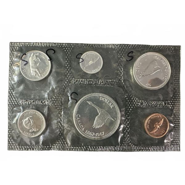 1967 Canadian Centennial Uncirculated Coin Set with .800 Silver