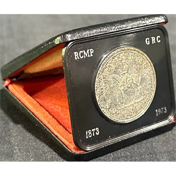 1973 RCMP Centennial Commemorative .500 Silver Dollar in Case
