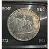 Image 2 : 1973 RCMP Centennial Commemorative .500 Silver Dollar in Case