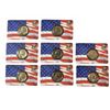 Image 1 : 8 Sacagawea Native American Golden Dollars in American Flag Holders