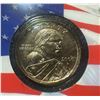 Image 2 : 8 Sacagawea Native American Golden Dollars in American Flag Holders