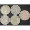 Image 1 : 5 .800 Silver Canadian Half-Dollars, 58g Total