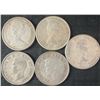 Image 2 : 5 Canadian .800 Silver Half Dollars, 58g Total Silver Weight