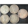 Image 2 : Five .800 Silver Canadian Half Dollars, 58.3g Total
