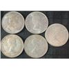 Image 2 : (5) .800 Silver Canadian Half Dollars, 58.3g, 1.5 Troy Ounces