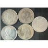 Image 2 : 5 Canadian Silver 50 Cents Coins