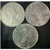 Image 2 : 3 .800 Silver 1958 Canadian Dollar Coins, 70g Total
