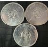 Image 1 : Three .800 Silver 1964 Charlottetown Canadian Silver Dollars, 70g