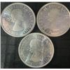 Image 2 : Three .800 Silver 1964 Charlottetown Canadian Silver Dollars, 70g