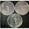 Image 1 : 3 .800 Silver 1867-1967 Canadian Dollar Coins, 70g Total