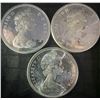 Image 2 : 3 .800 Silver 1867-1967 Canadian Dollar Coins, 70g Total