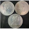 Image 2 : 3 Canadian .800 Silver Dollars, 1966 and 1961, 70g Total
