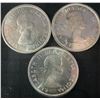 Image 2 : Three .800 Silver Canadian Dollars, 1959 and 1960, 70g Total