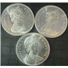Image 2 : 3 .800 Silver 1967 Canada Centennial Dollars, 70g Total