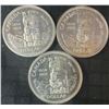 Image 1 : 3 .800 Silver Canada 1958 Totem Dollar Coins, 70g