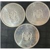 Image 1 : 3 1964 .800 Silver Canadian Dollars, 70g Total