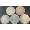 Image 3 : 37 Canadian .800 Silver Half-Dollars, 431.42g Total