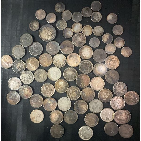 .800 Silver Canadian Coins Lot, 359g Total, 9.23 Troy Oz Silver