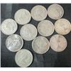 Image 2 : 11 Canadian .800 Silver Quarters, 64g Total, 1.65 Troy Oz Silver