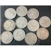 Image 1 : 11 Canadian .800 Silver Quarters, 64g Total, 1.65 Troy Oz Silver