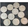 Image 1 : 11 Canadian .800 Silver Quarters, 64g Total, 1.65 Troy Oz
