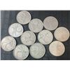 Image 1 : 11 Canadian .800 Silver Quarters, 64g Total Silver Weight