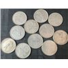 Image 1 : Eleven .800 Silver Canadian Quarters, 64g Total, 1.65 Troy Ounces Silver