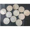 Image 2 : 11 Canadian .800 Silver Quarters, 64g, 1.65 Troy Ounces