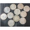 Image 2 : 11 Canadian .800 Silver Quarters, 64g Total, 1.65 Troy Ounces