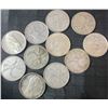 Image 1 : 11 Canadian .800 Silver Quarters, 64g Total, 1.65 Troy Ounces