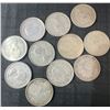 Image 2 : 11 Canadian .800 Silver Quarters, 64g Total, 1.65 Troy Ounces