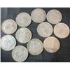 Image 2 : 11 Canadian .800 Silver Quarters, 64g, 1.65 Troy Ounces