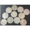 Image 2 : 11 Canadian .800 Silver Quarters, 64g, 1.65 Troy Oz Silver