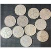 Image 1 : 11 .800 Silver Canadian Quarters, 64g Total Weight