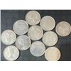 Image 2 : 11 Canadian .800 Silver Quarters, 64g Total, 1.65 Troy Oz Silver