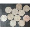 Image 2 : 11 Canadian .800 Silver Quarters, 64g, 1.65 Troy Oz Silver