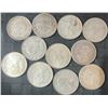 Image 2 : 11 Canadian .800 Silver Quarters, 64g, 1.65 Troy Ounces Silver