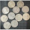 Image 2 : 11 Canadian .800 Silver Quarters, 64g Total, 1.65 Troy Ounces
