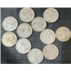Image 2 : 11 Canadian .800 Silver Quarters, 1.65 Troy Oz, 64g Total