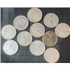 Image 2 : 11 .800 Silver Canadian Quarters, 64g, 1.65oz Silver