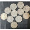 Image 2 : 11 Canadian .800 Silver Quarters, 64g Total