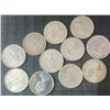 Image 2 : 11 Canadian .800 Silver Quarters, 64g Total Weight