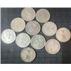 Image 2 : 11 Canadian .800 Silver Quarters, 64g, 1.65 Troy Ounces Total