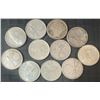 Image 1 : 11 Canadian .800 Silver Quarters, 64g Total Weight